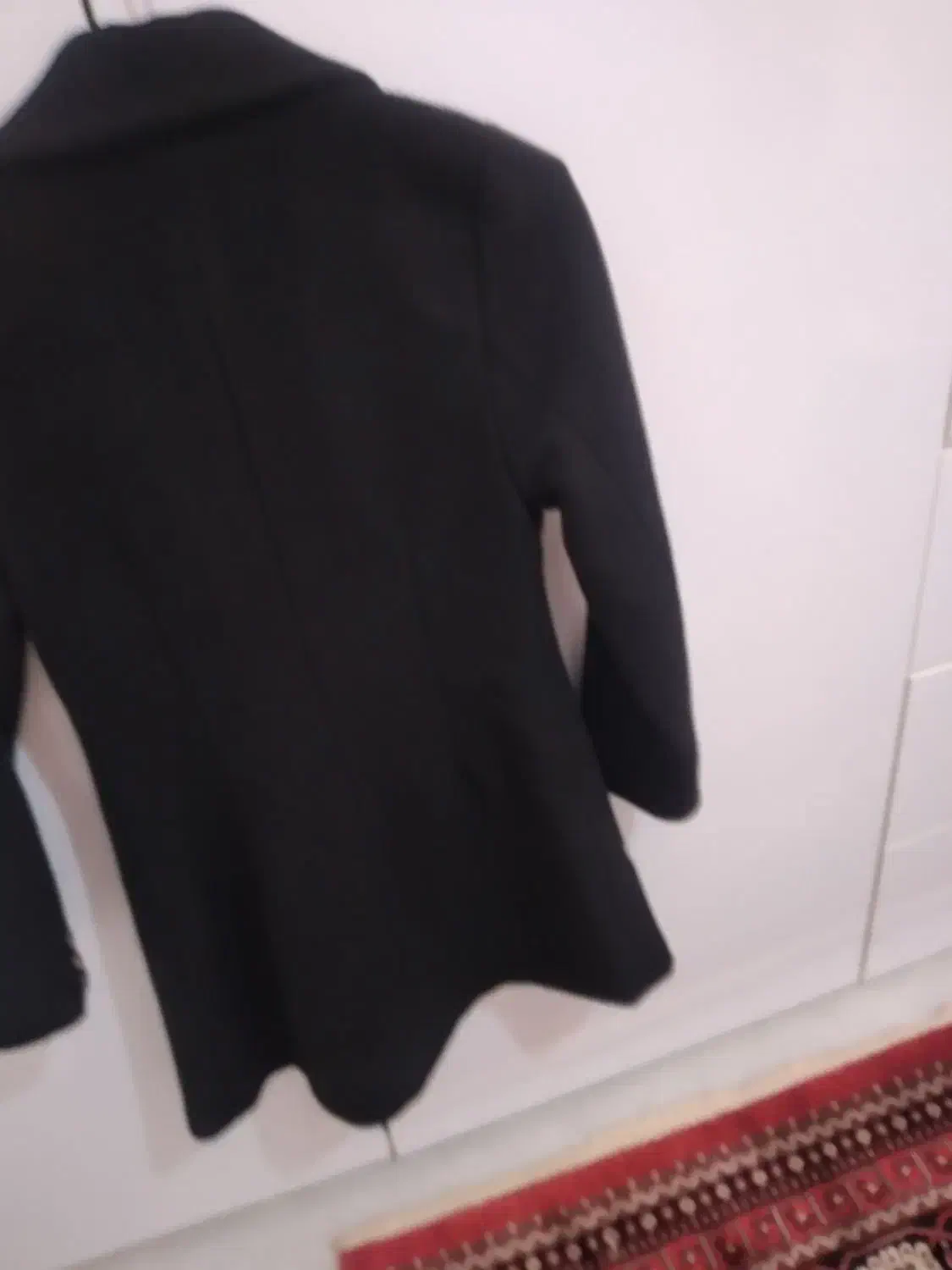 پالتوی کوتاه فوتر مشکی رنگ کاملا نو|لباس|پاپی, |دیوار