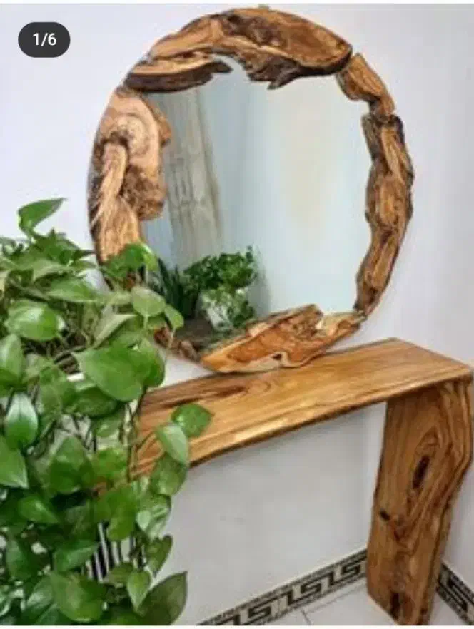 ساخت انواع آینه میز تلوزیون کتابخانه.لوستر .روستیک|آینه|شیروان (خراسان), |دیوار