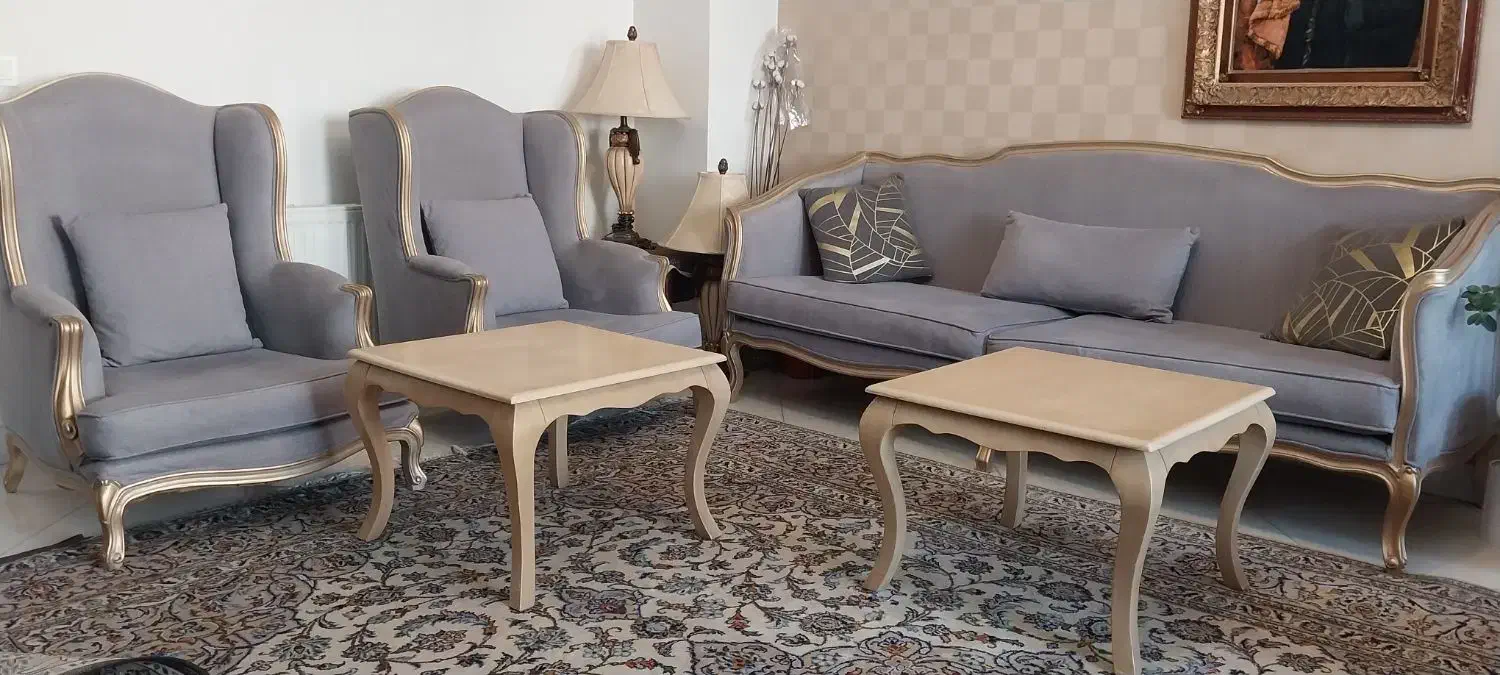 نیم ست کوئین در سالم وتمیز|مبلمان خانگی و میز عسلی|کرج, کوی امامیه|دیوار