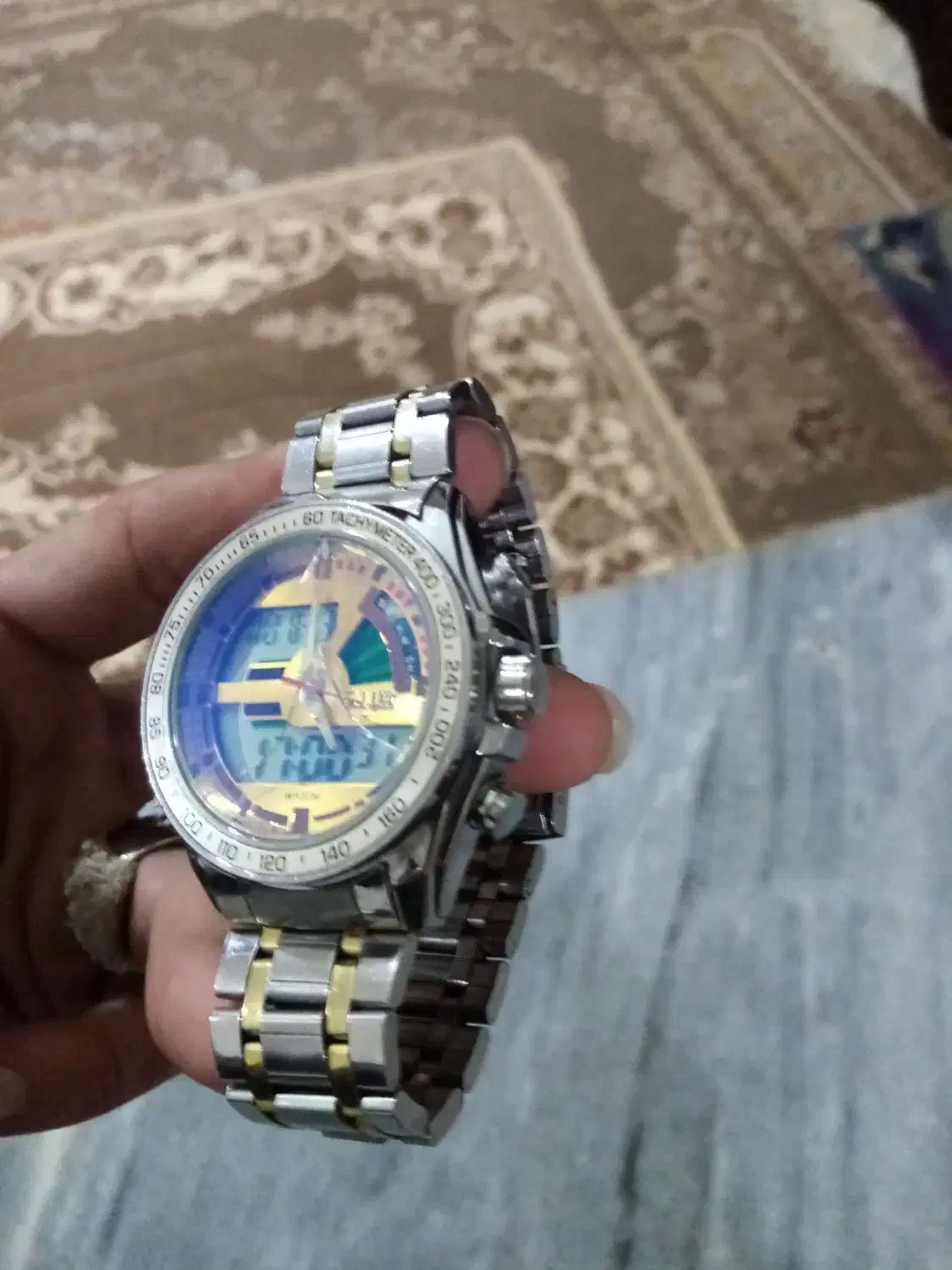 ساعت اصلی رنگ ثابت چند کاره|ساعت|تربت‌حیدریه, مسجد جامع|دیوار