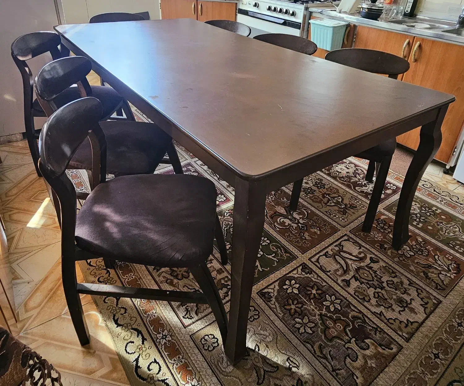 میز ۸ نفره|میز و صندلی غذاخوری|فولادشهر, C5|دیوار