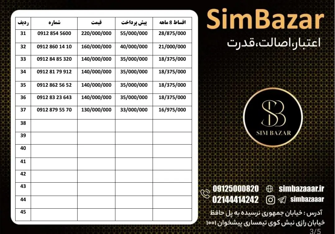 09127143960|سیم‌کارت|تبریز, |دیوار