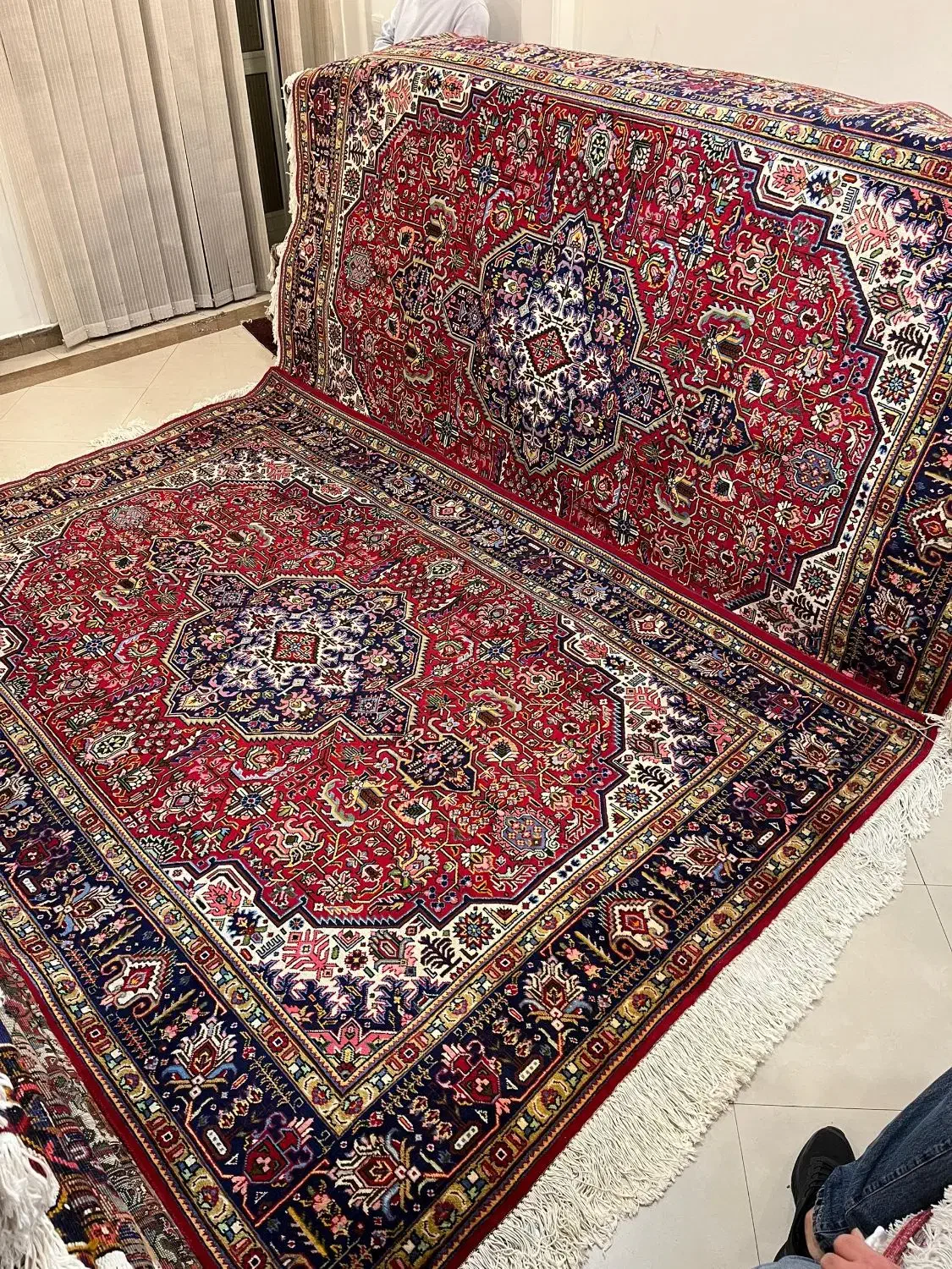 جفت ۶متری دستبافت تبریز هریس اذرشهر|فرش|تهران, جهاد|دیوار