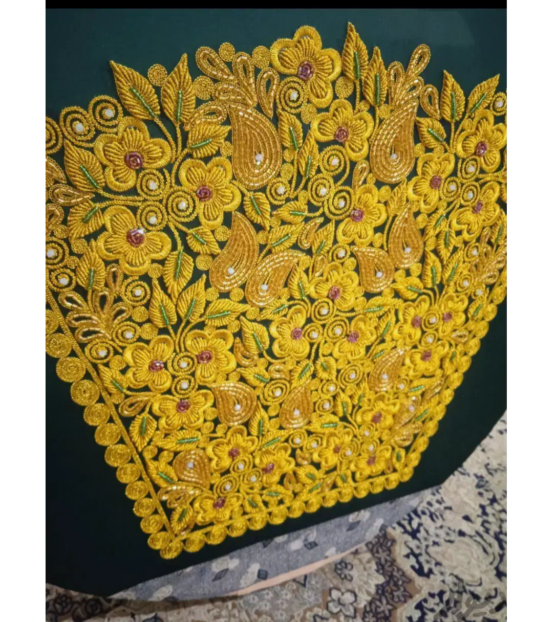 شلوار نخی .گلابتونی . کندوره خوسی با شلوار|لباس|میناب, |دیوار
