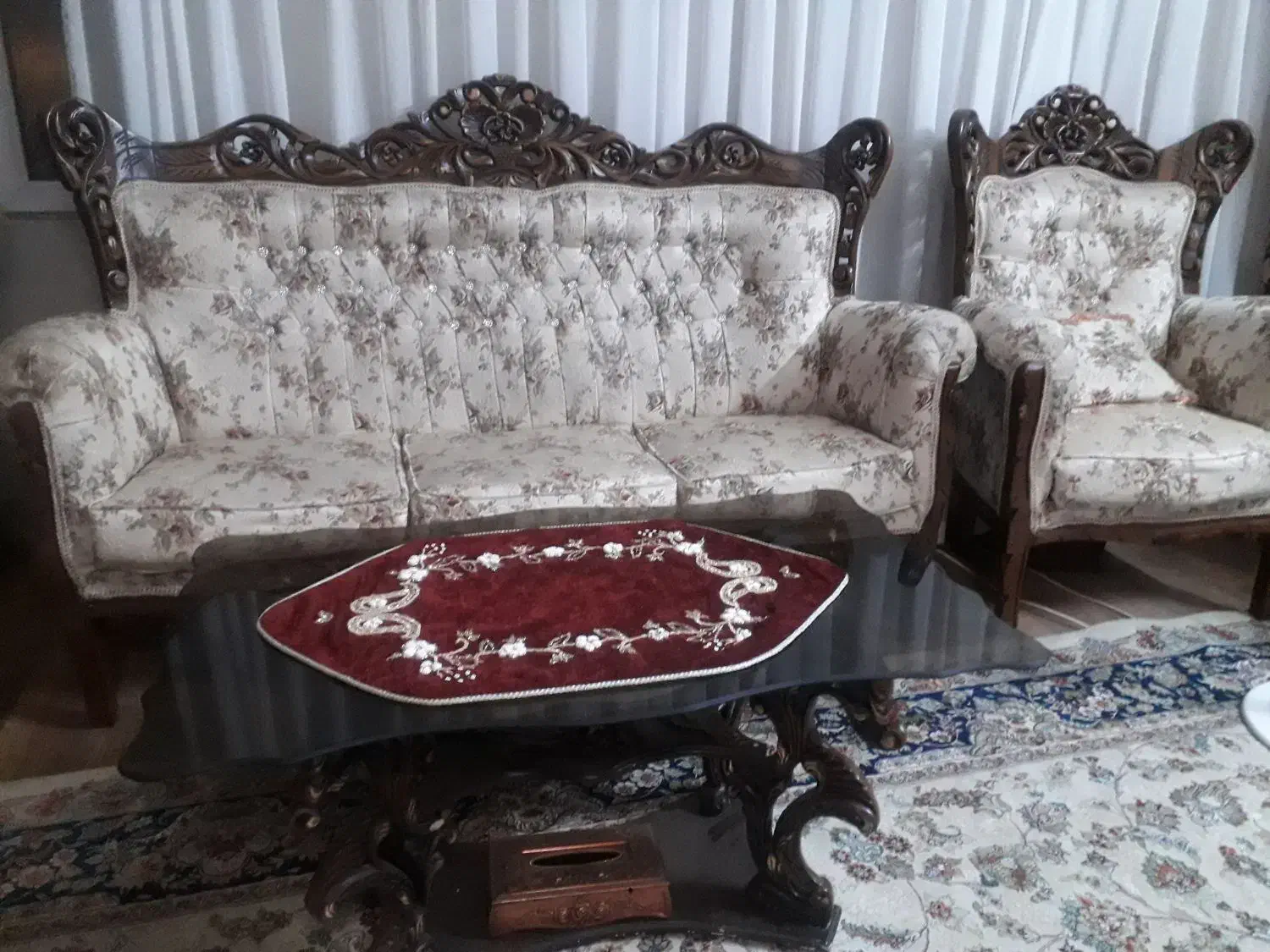 مبلمان ۹ نفره سلطنتی کار تهران|مبلمان خانگی و میز عسلی|نیشابور, فردوس شمالی|دیوار