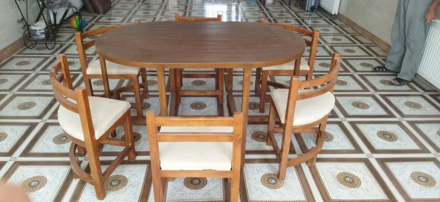 میزناهارخوری ۶نفره|میز و صندلی غذاخوری|یزد, |دیوار
