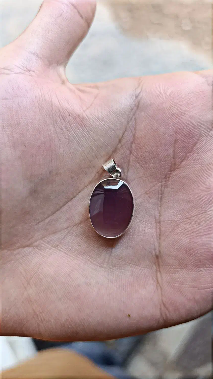 پلاک نقره وراف کهربا|جواهرات|کرمانشاه, |دیوار