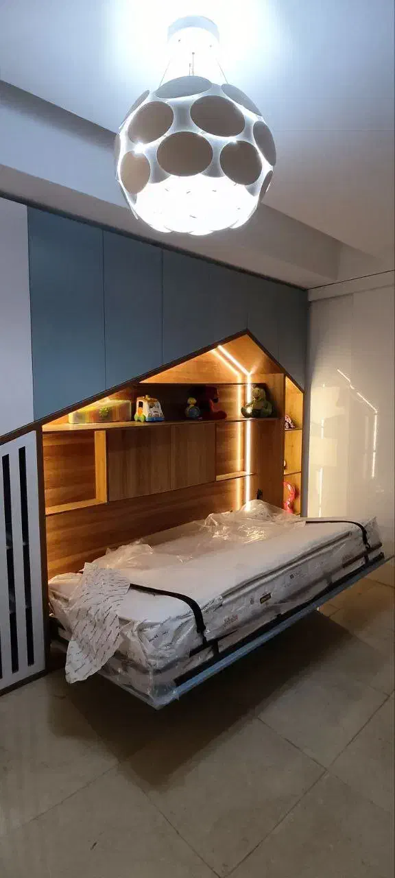 انواع تخت کم‌جای اتاق کودک وکمد بهمراه  نورپردازی‌|خدمات پیشه و مهارت|چهاردانگه (تهران), |دیوار
