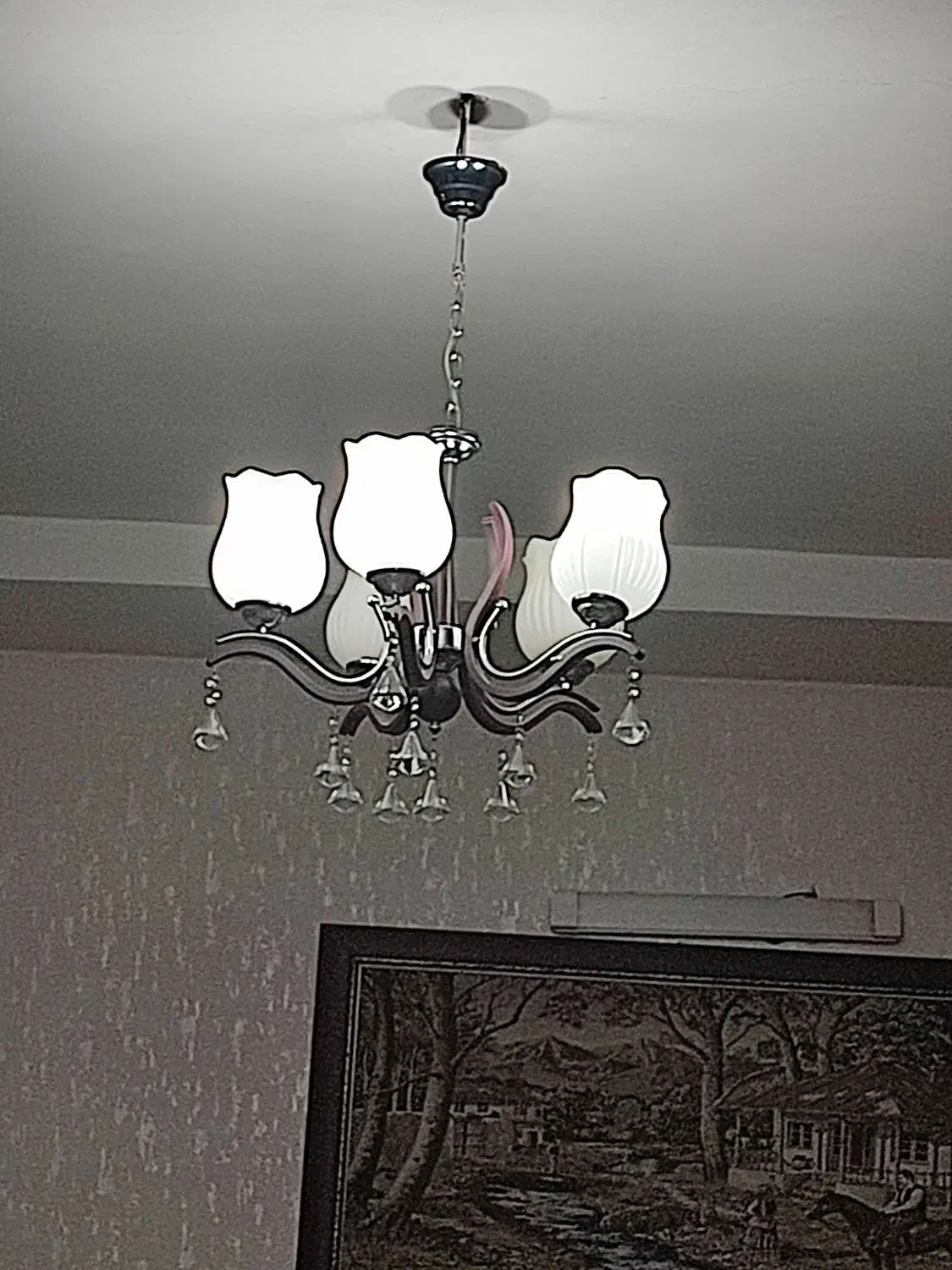 لوستر|لوستر و چراغ آویز|کرج, حصارک پایین|دیوار