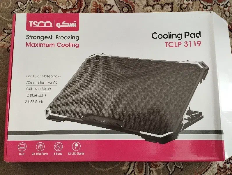 کپل پد لپتاب coling pad تسکو tsco|قطعات و لوازم جانبی رایانه|اشترینان, |دیوار