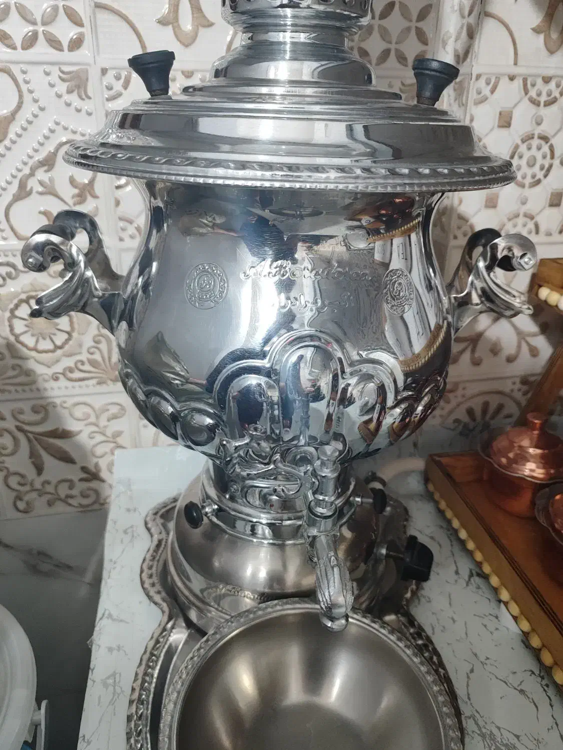 سماور اکبر برادران سالم و در حدنو|سماور، چای‌ساز، قهوه‌ساز|نهاوند, |دیوار