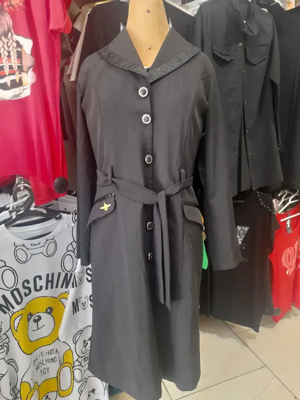 مانتو مجلسی زنانه مشکی پارمیس|لباس|یزد, |دیوار