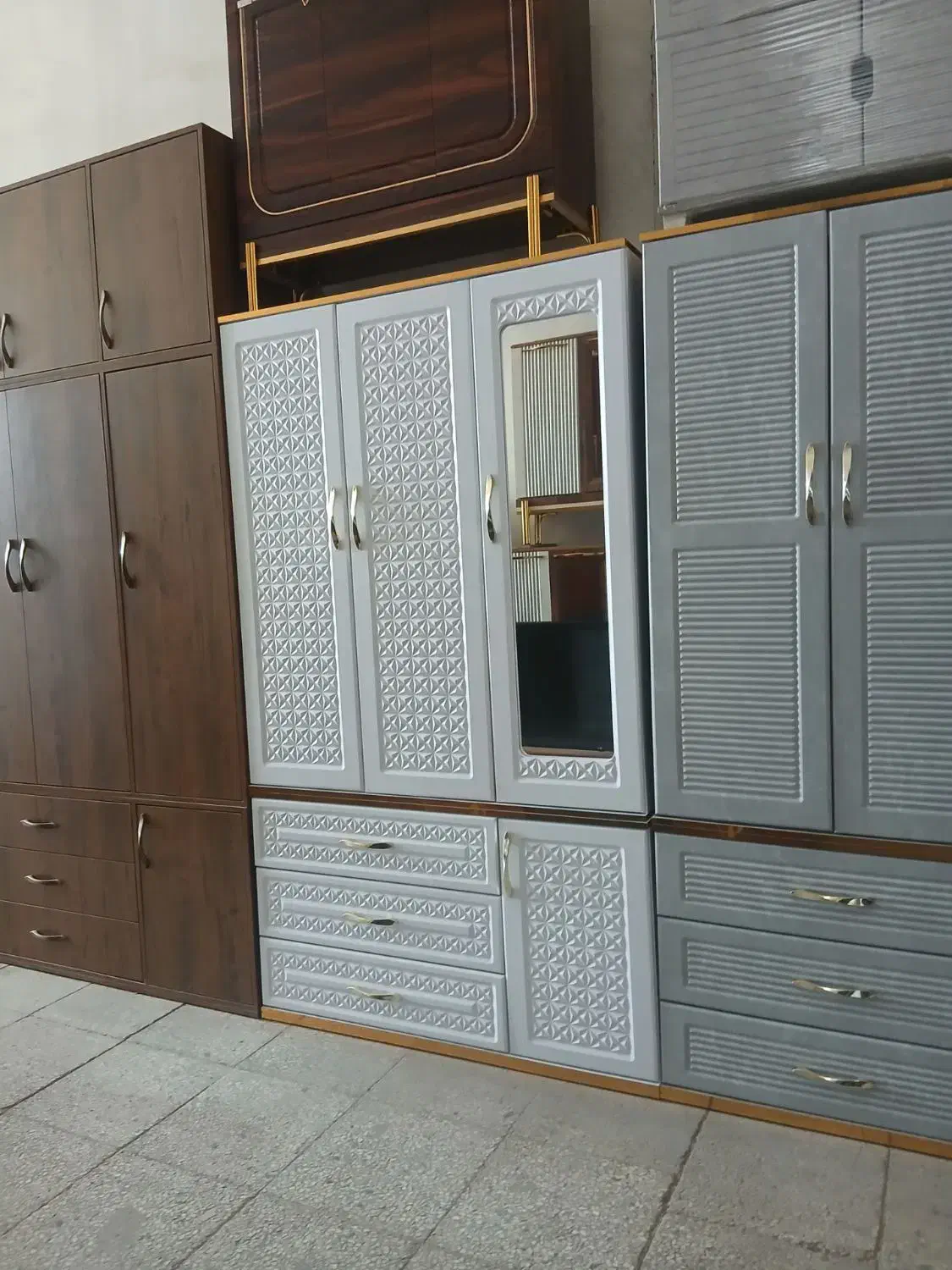 کمد دیواری جالباسی دو تیکه جادار و مقاوم عرض۱۲|جاکفشی، کمد، دراور|خمینیشهر, |دیوار