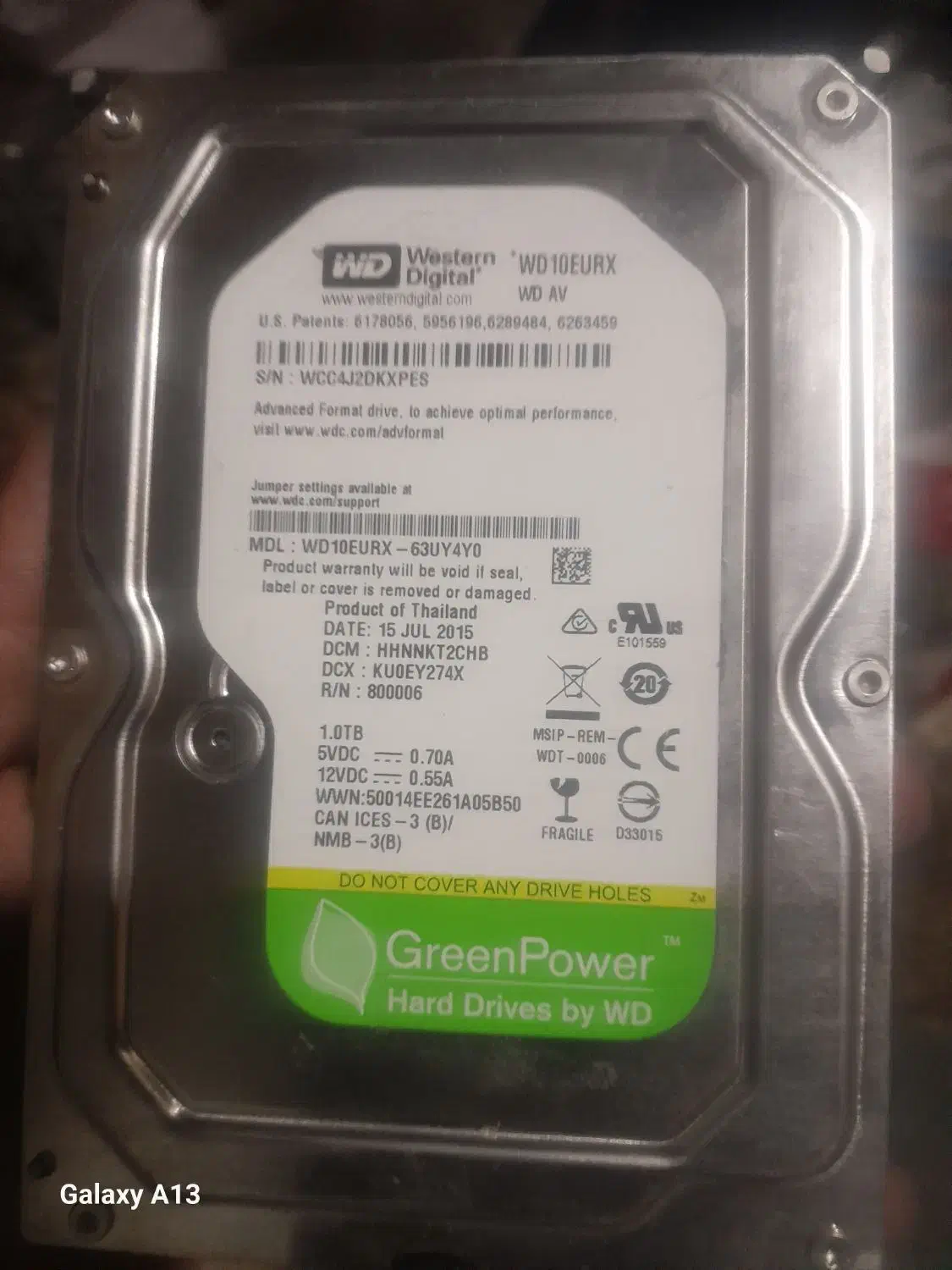 هارد یک ترابایت  گرین  پاور|قطعات و لوازم جانبی رایانه|تهران, زرکش|دیوار