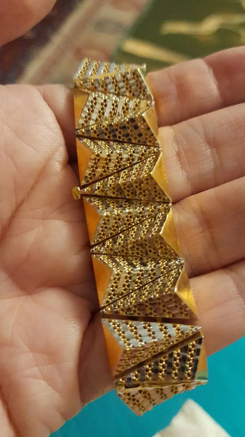 دستبند طلای ۱۸ عیار ساخت ترکیه|جواهرات|تهران, هفت حوض|دیوار