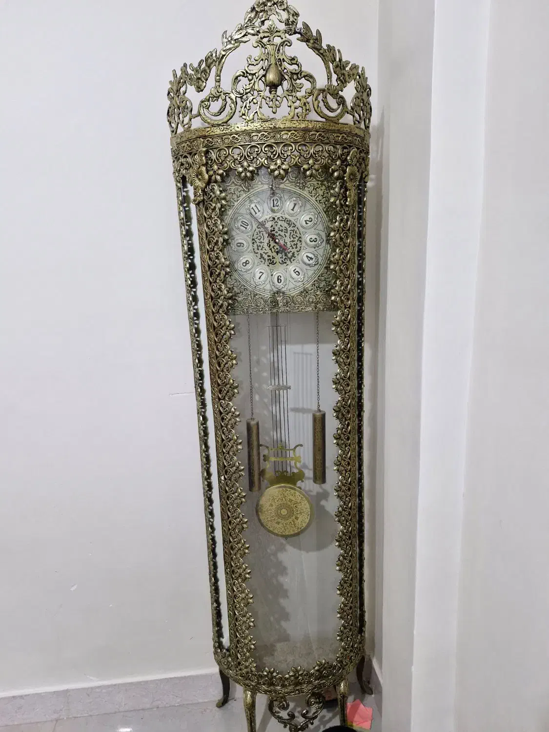 ساعت قدی ایستاده فلزی تقریبا ۱۸۰|ساعت دیواری و تزئینی|قدس, شهر‌قدس|دیوار