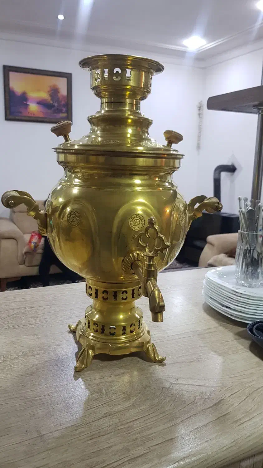 سماور برنجی|صنایع دستی و سایر لوازم تزئینی|اشنویه, |دیوار