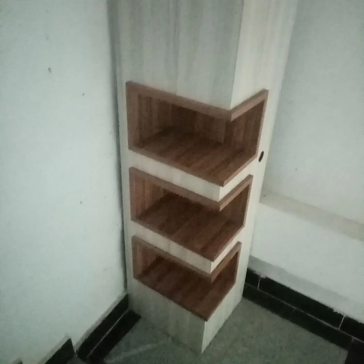 فروشی ام دی اف سه طبقه مخصوص جاکتابی دکوری وغیره|کتابخانه، شلف، قفسههای دیواری|کردکوی, |دیوار