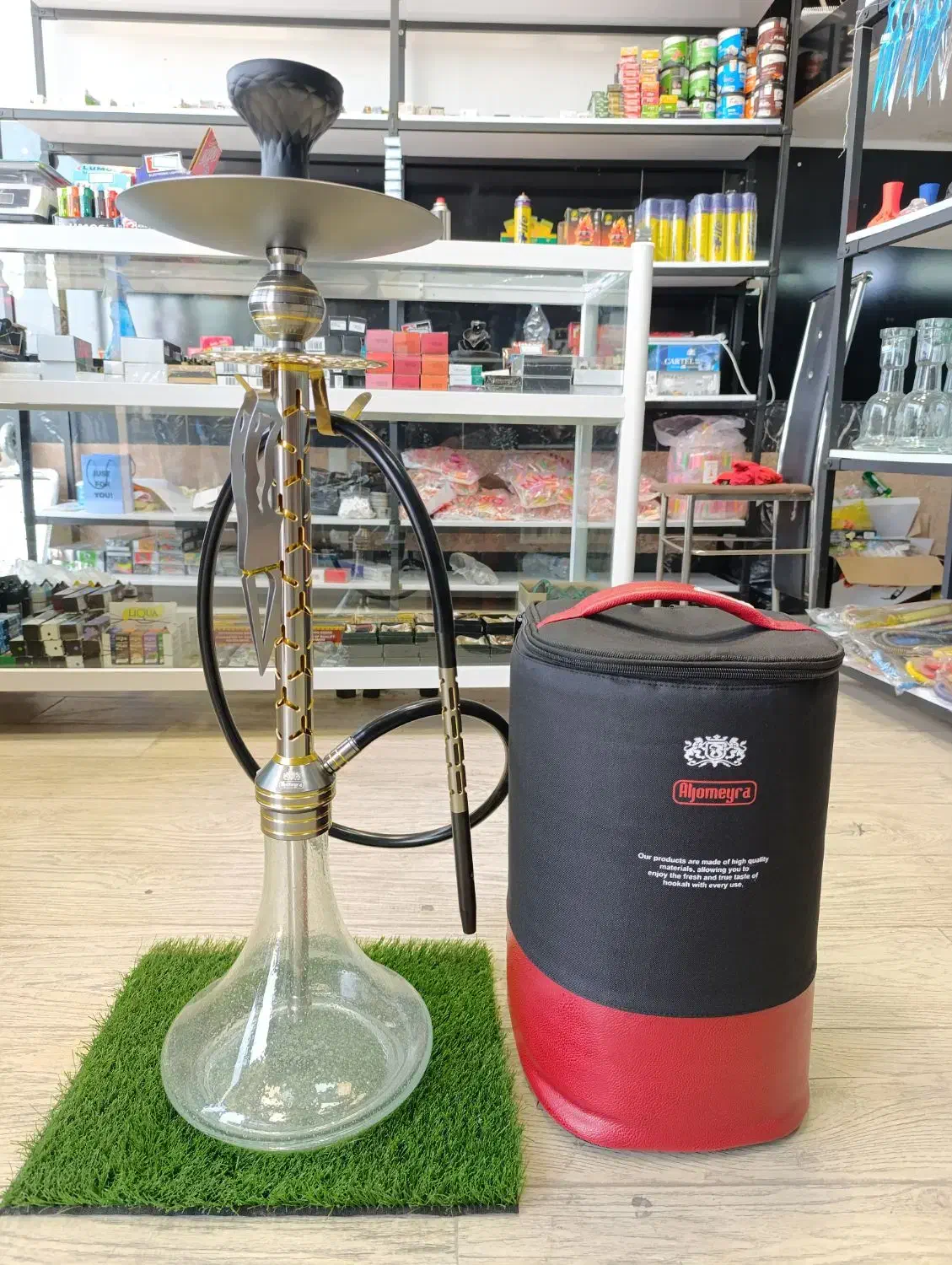 قلیان استیل الجمیرا شیشه شبرنگ|کوهنوردی و کمپینگ|میاندوآب, |دیوار