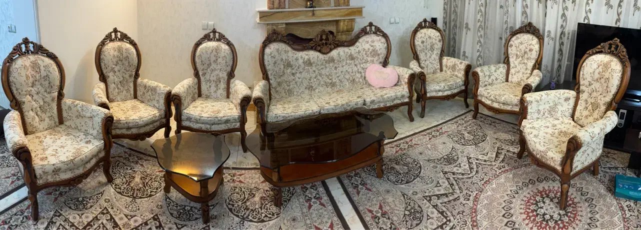 مبل استیل در حد نو|مبلمان خانگی و میز عسلی|قم, سالاریه|دیوار