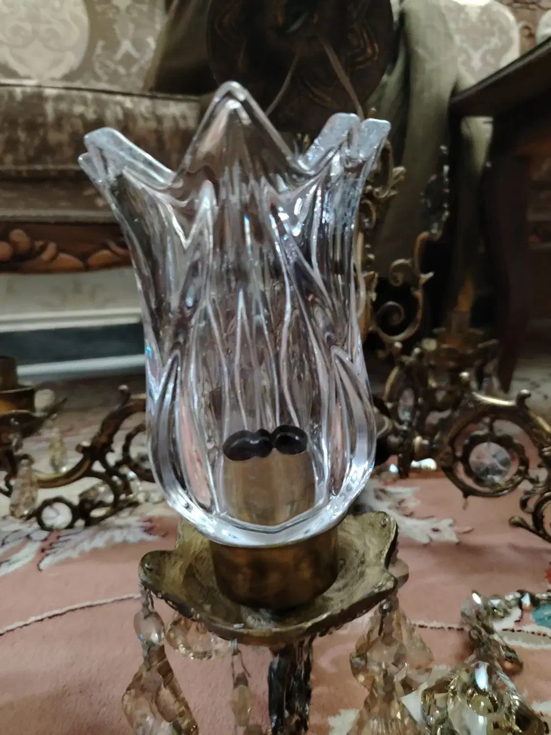 تعداد 10عدد رلاله لوستر بزرگ درحد نو شفاف|لوستر و چراغ آویز|تبریز, |دیوار