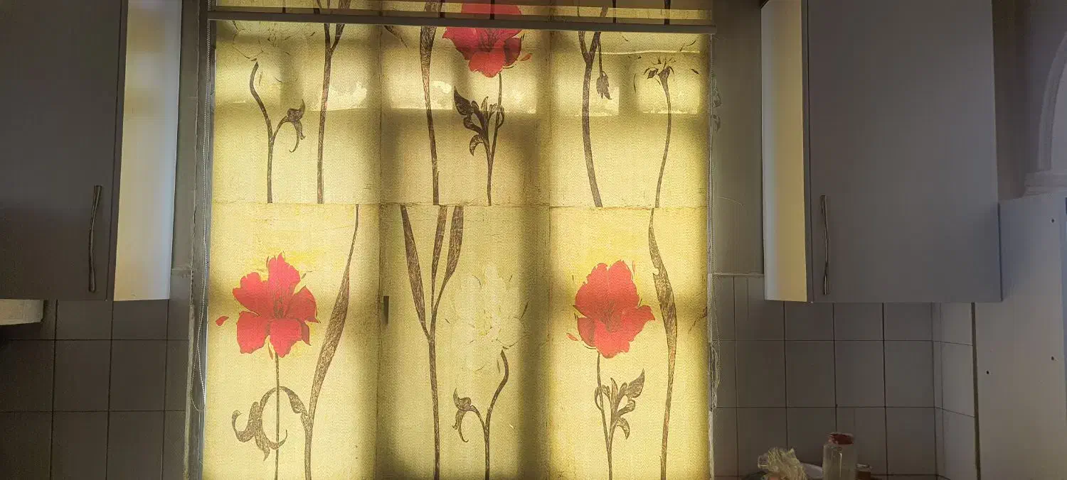 پرده زبرا|پرده، رانر، رومیزی|تهران, شهرک ولیعصر شمالی|دیوار