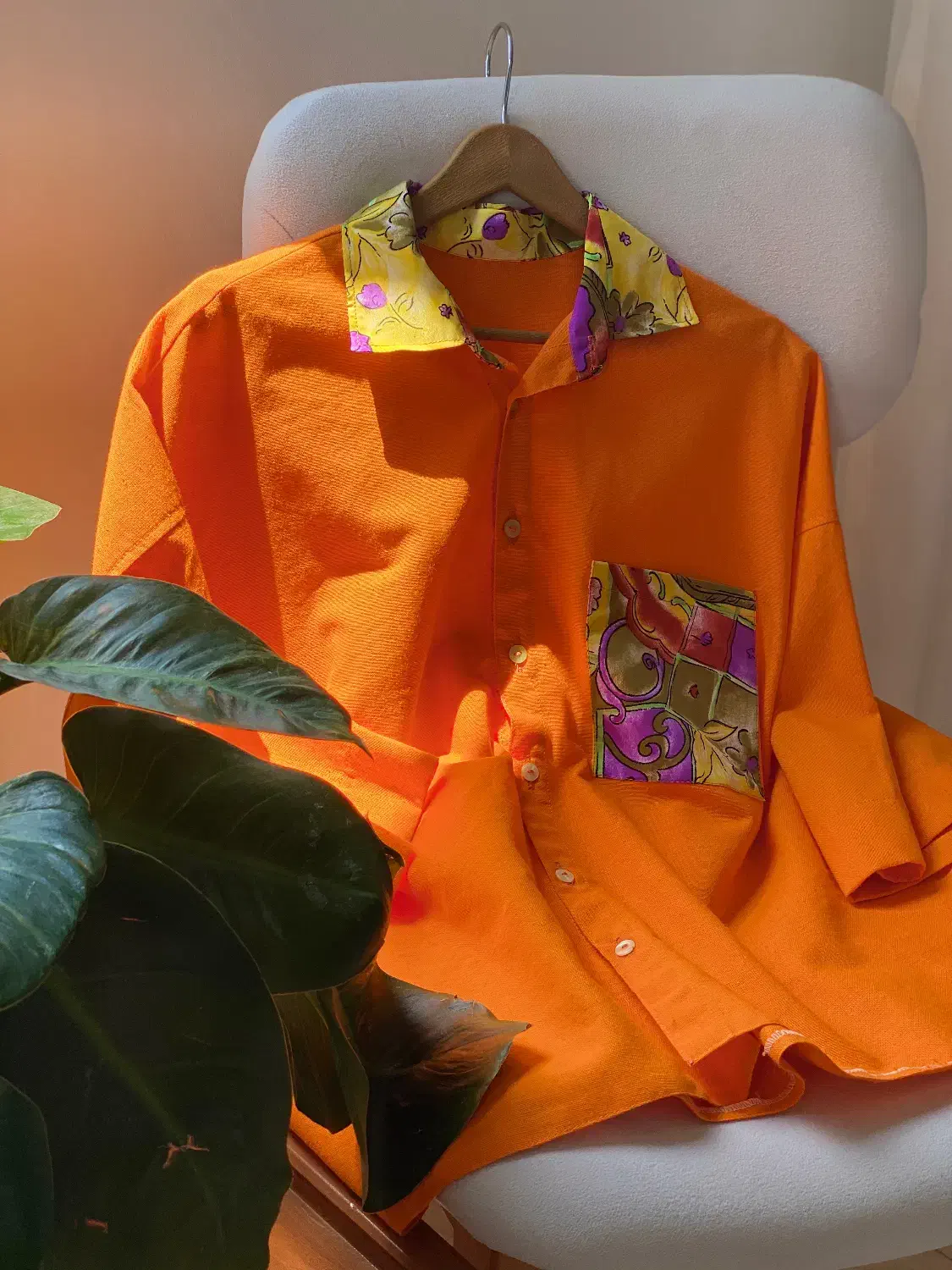 شومیز لینن نچرال200هزار تومان|لباس|ساری, |دیوار