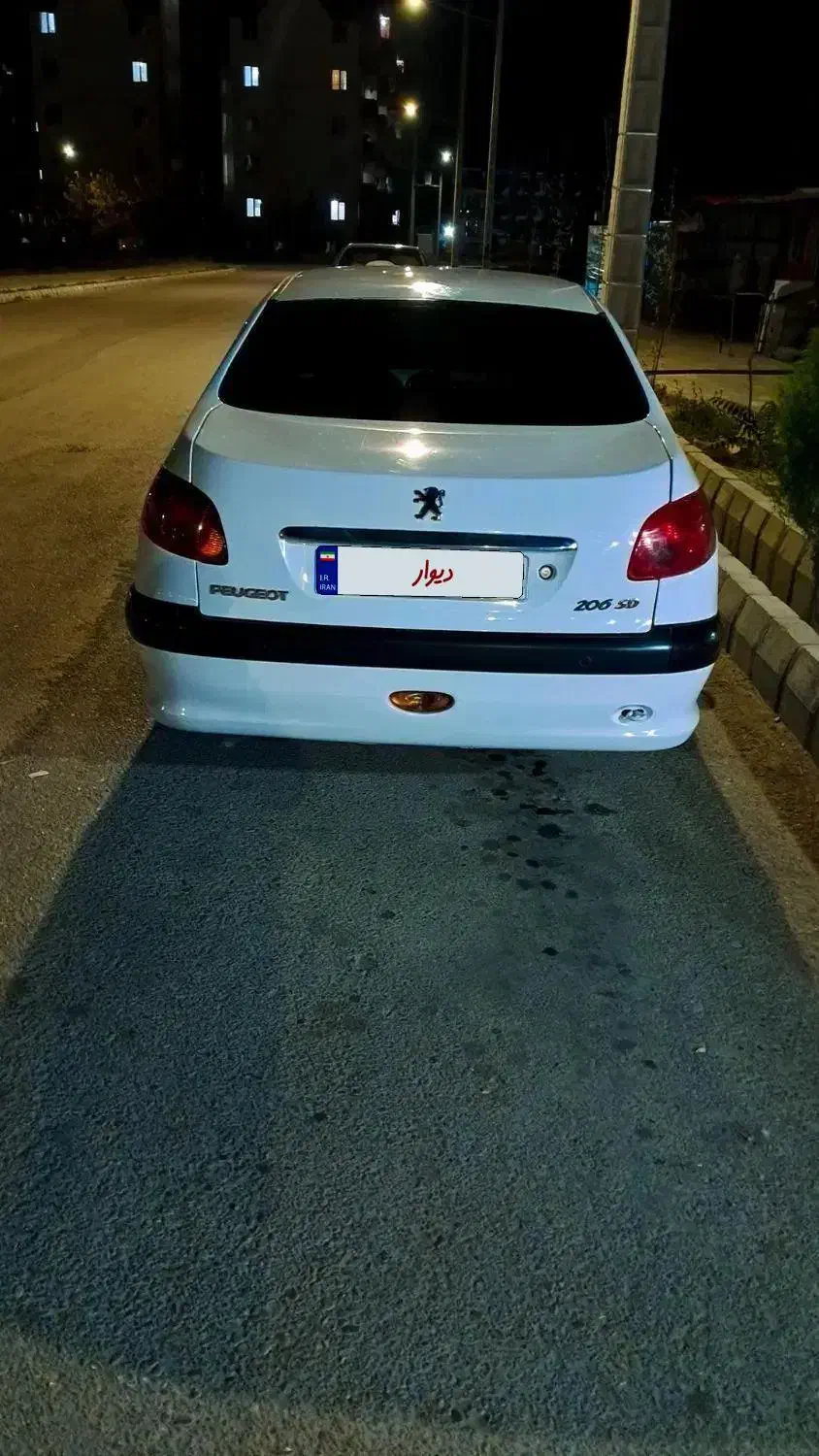 پژو ۲۰۶ اس دی  مدل ۹۴ سفید|خودرو سواری و وانت|بجنورد, |دیوار