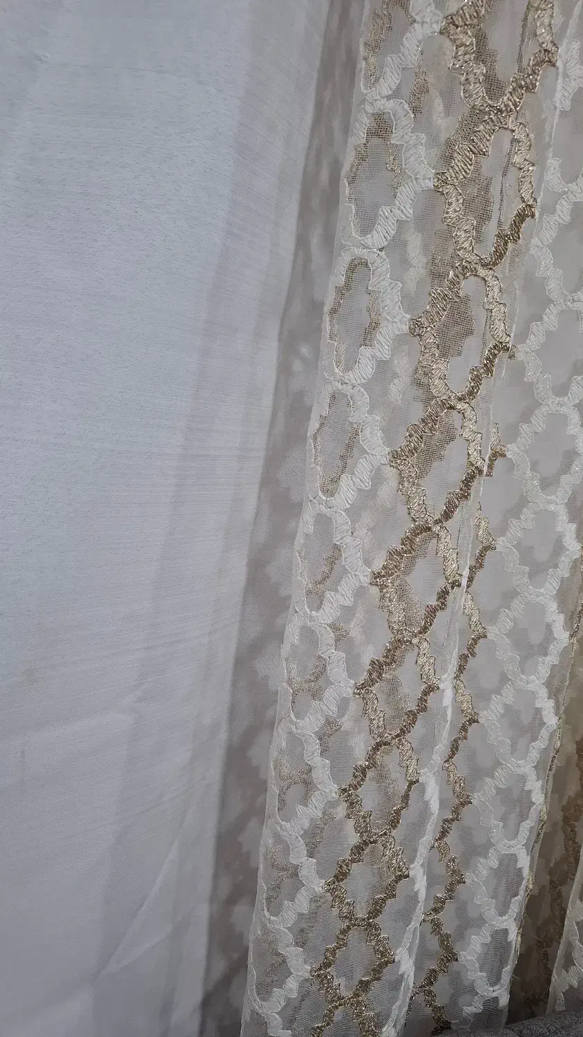 پرده حریر با کیفیت همراه استر|پرده، رانر، رومیزی|کیار, |دیوار