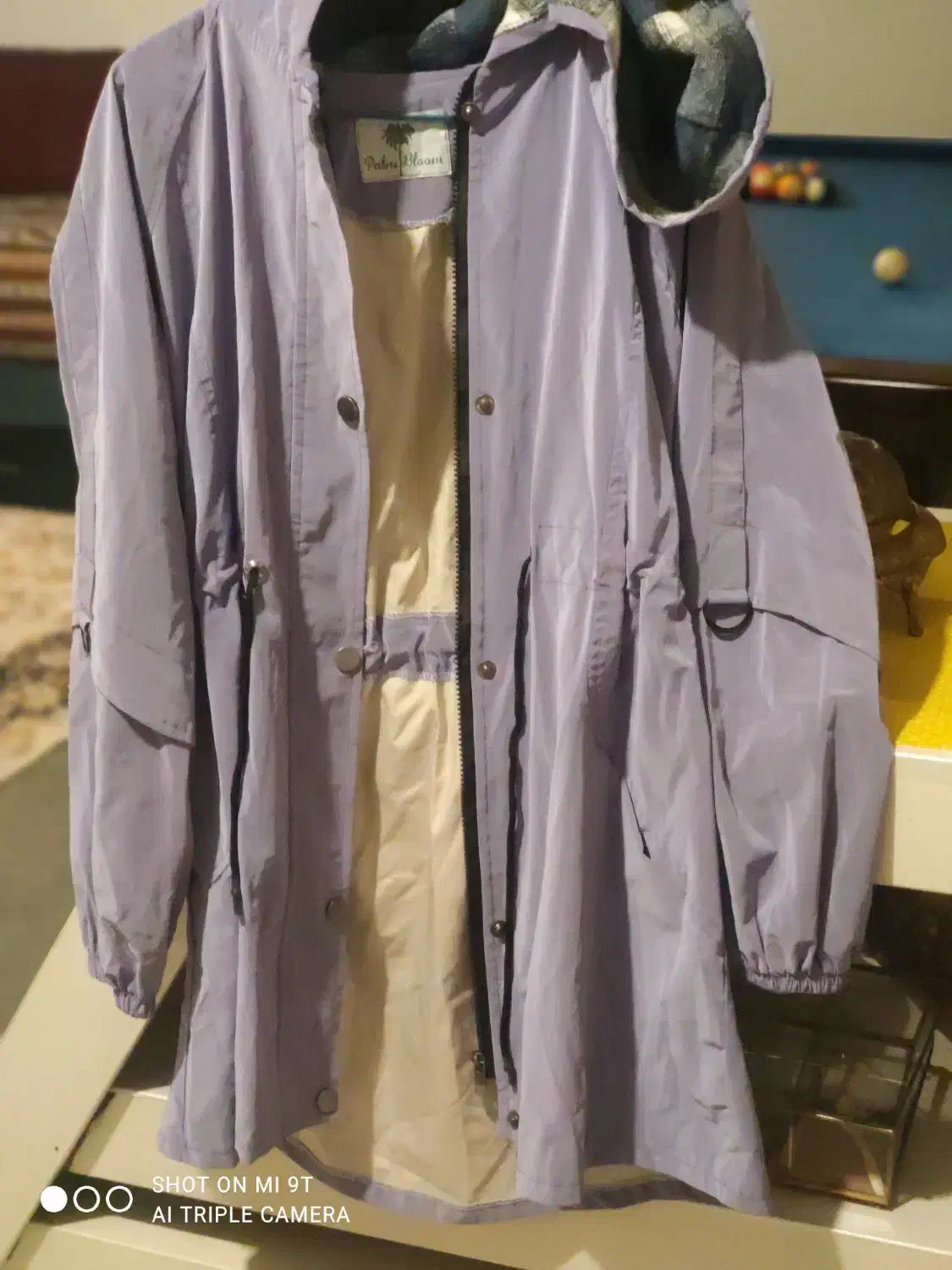 بارانی رنگ یاسی|لباس|نکا, |دیوار