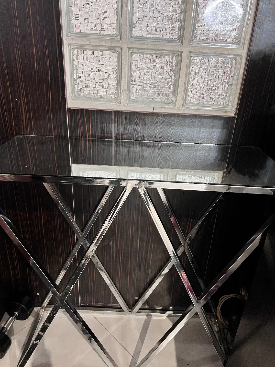 میز کنسول شیشه ای|بوفه، ویترین، کنسول|بجنورد, |دیوار