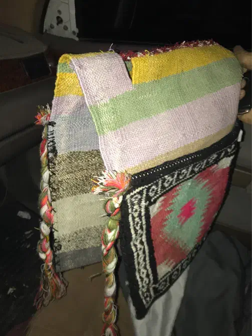 خورجین کوچیک دستباف خوشگل کم کار|گلیم، جاجیم، گبه|قم, سید معصوم|دیوار