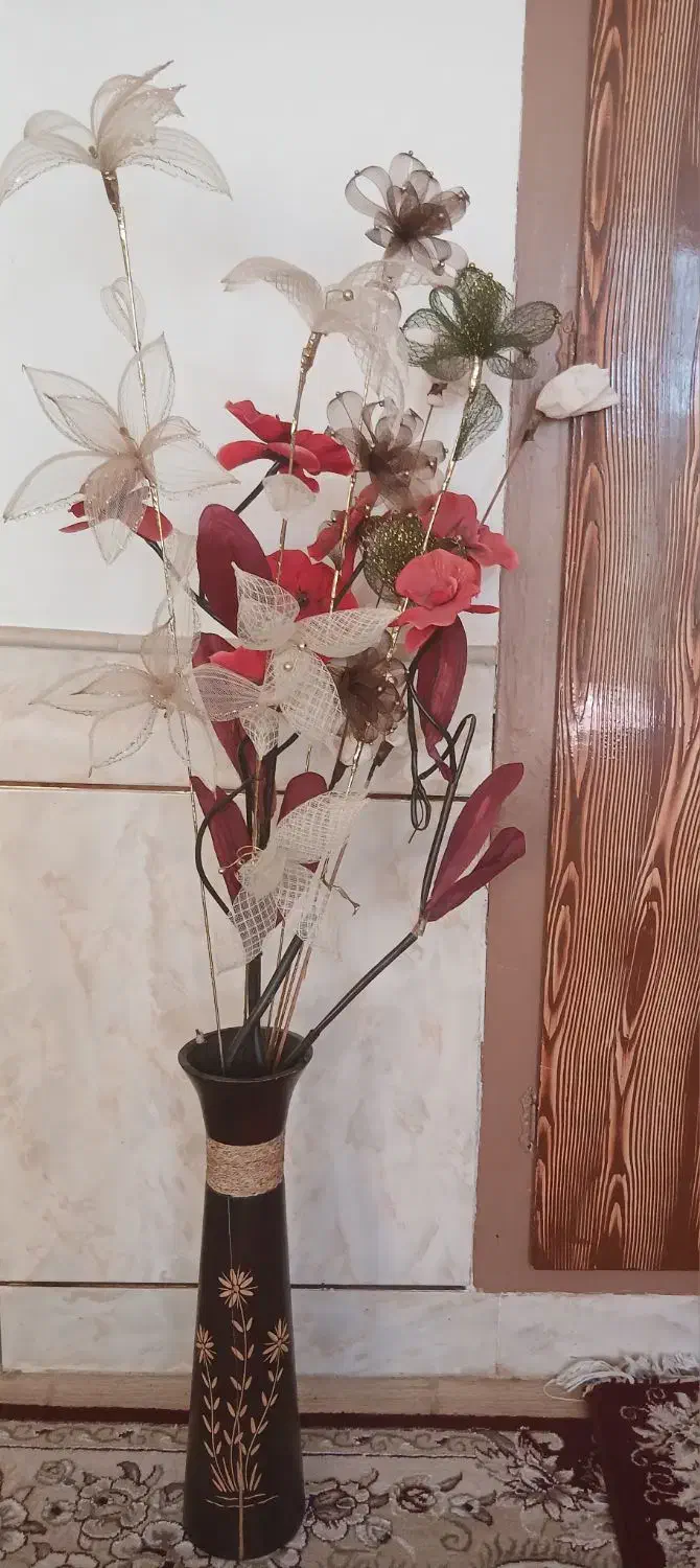 گل و گلدان|گل مصنوعی|آباده, |دیوار