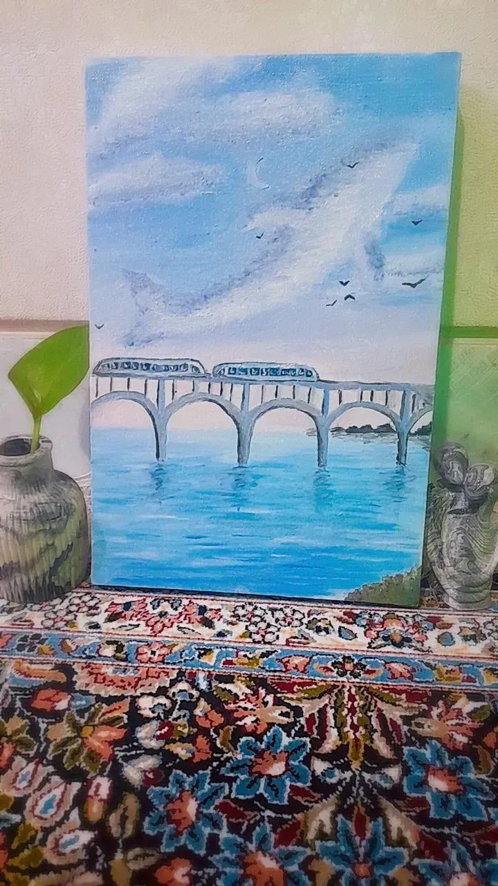 تابلو نقاشی ابر و وال ،خیالو دریا|تابلو، نقاشی، عکس|زاهدان, |دیوار