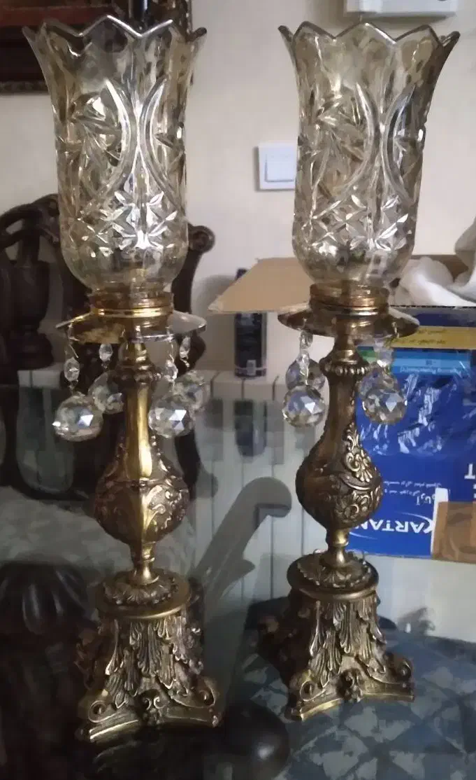 یک جفت شمعدان برنزی|صنایع دستی و سایر لوازم تزئینی|تهران, قنات‌کوثر|دیوار