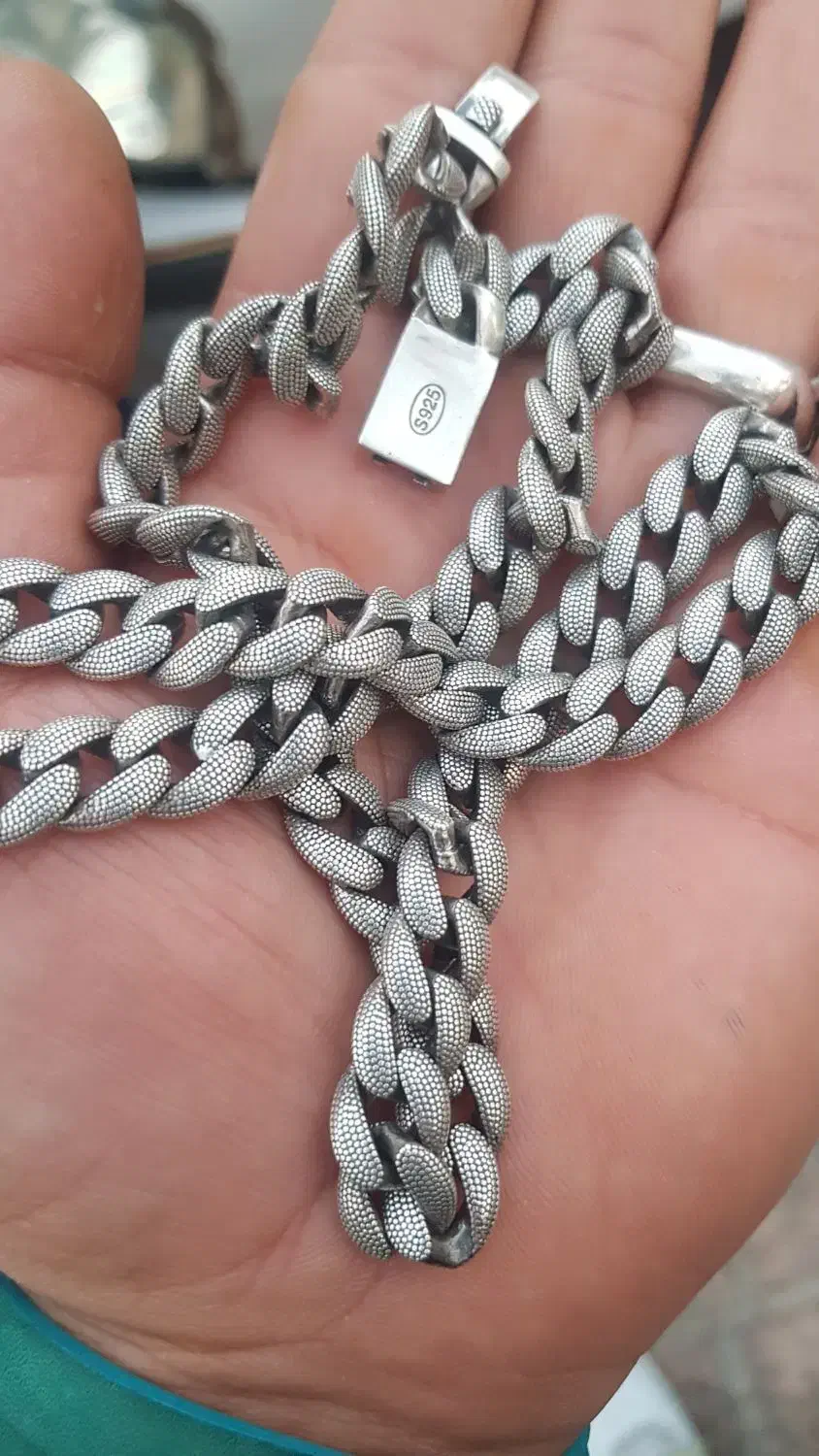 زنجیر و دستبند نقره تایلندی|جواهرات|قدس, شهر‌قدس|دیوار