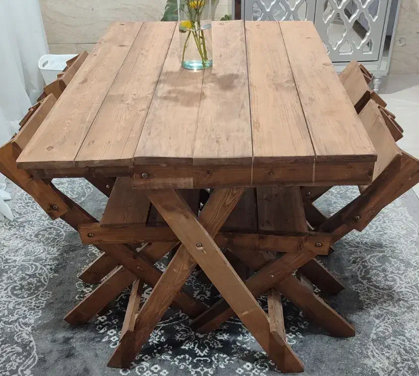 نهار خوری تاشو|میز و صندلی غذاخوری|ایذه, |دیوار