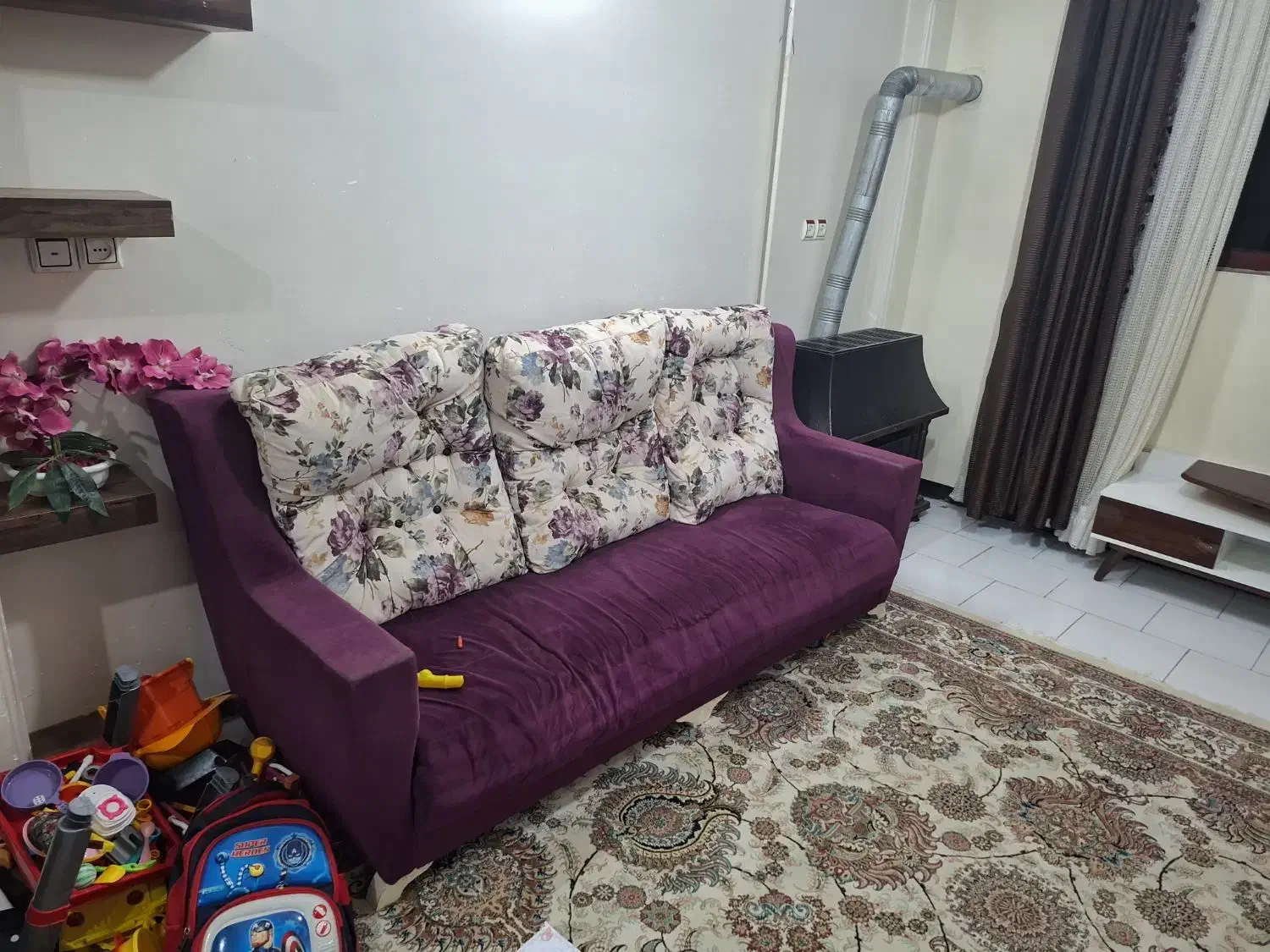 مبل ۷ نفره کارکرده،قیمت منصفانه|مبلمان خانگی و میز عسلی|بابل, |دیوار