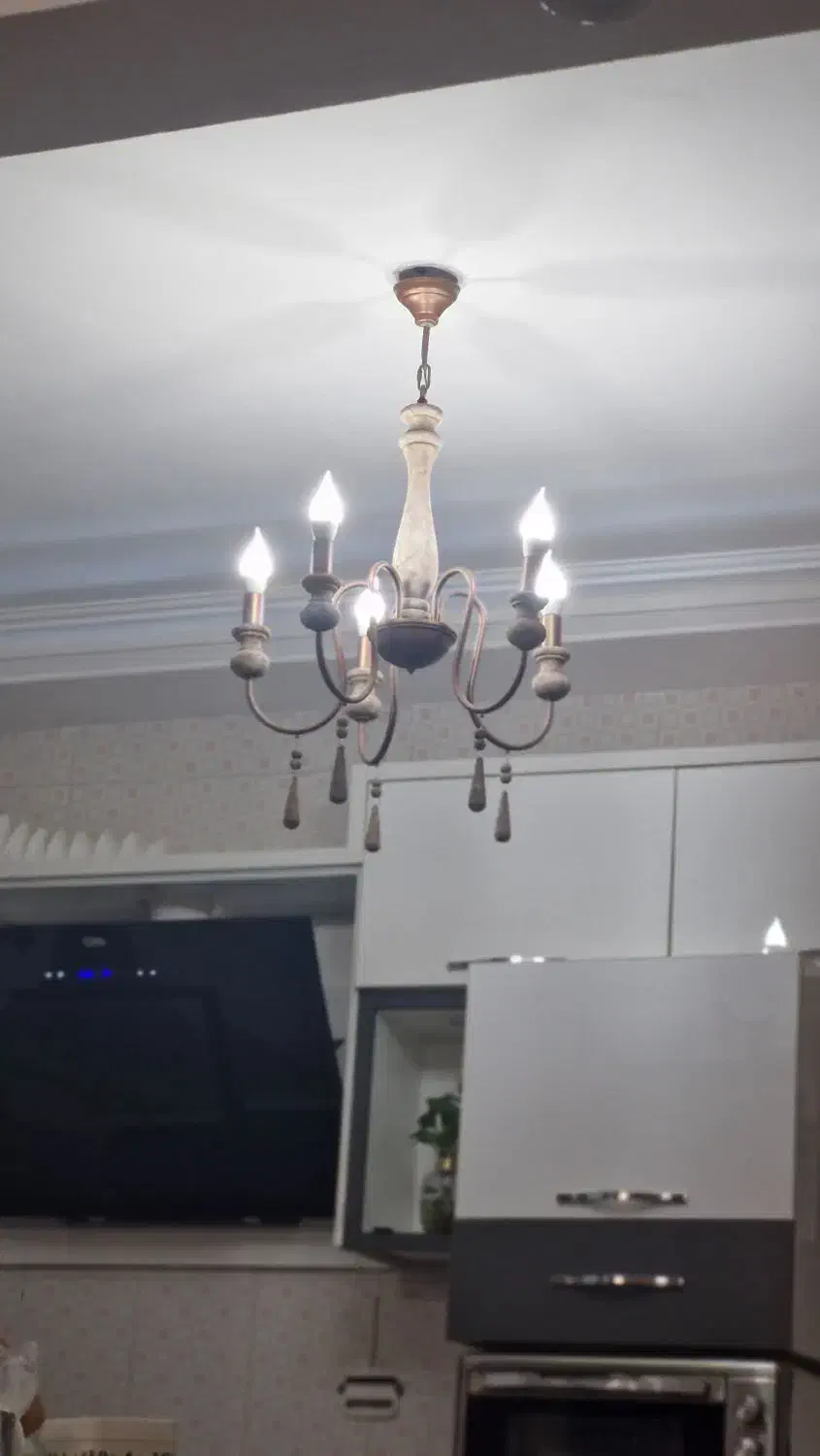 لوستر چوبی فرانسوی|لوستر و چراغ آویز|گرمسار, |دیوار