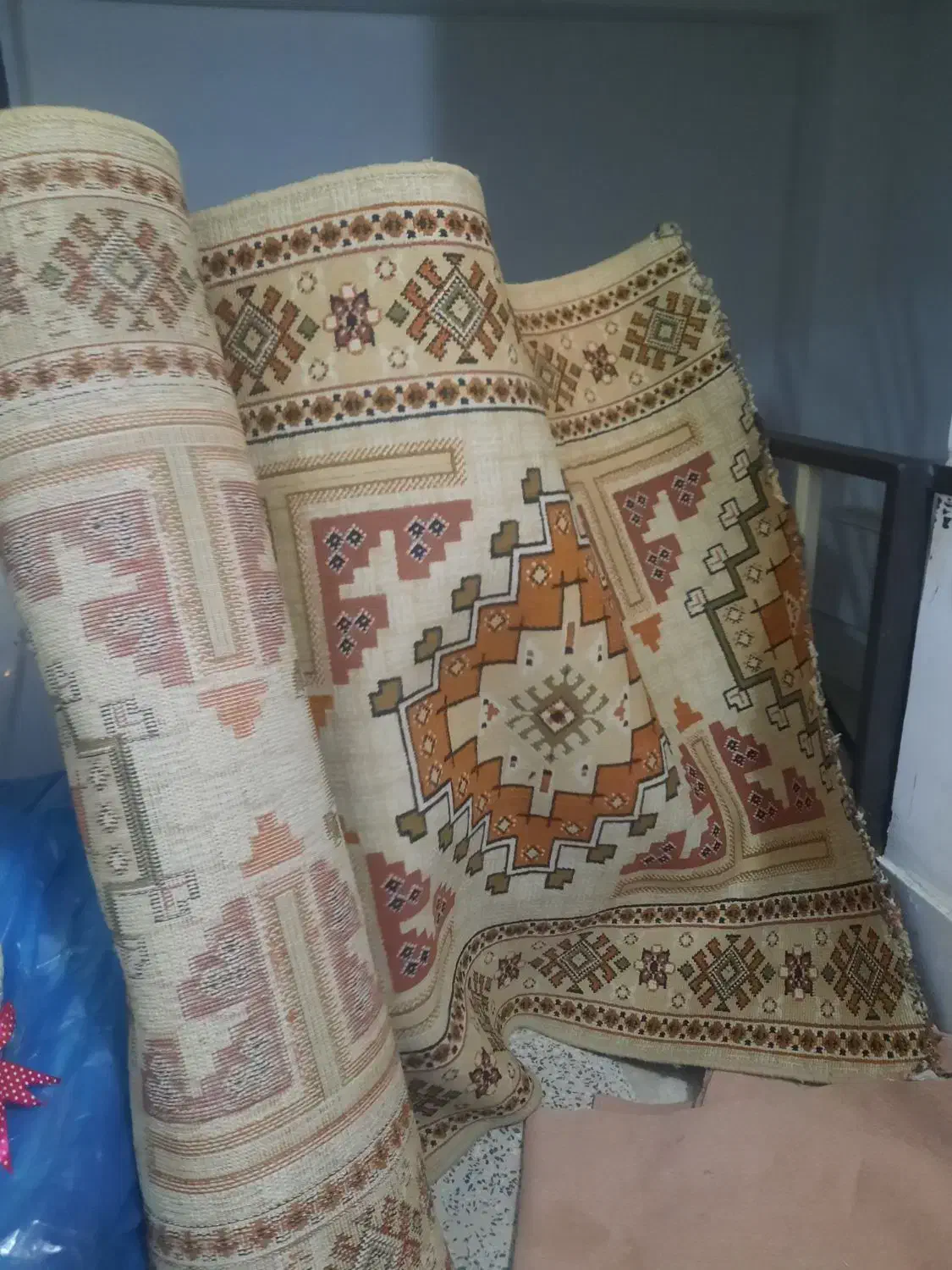 گلیم|گلیم، جاجیم، گبه|قزوین, |دیوار