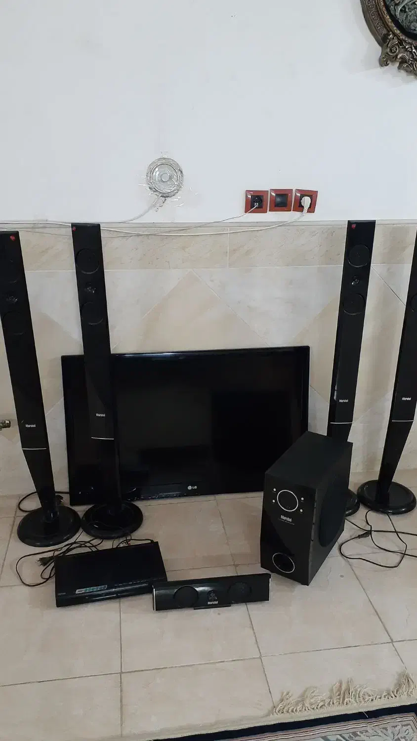 تلویزیون الجی|تلویزیون و پروژکتور|قم, چهل درخت‎|دیوار