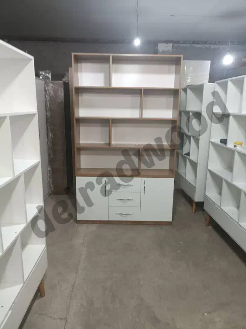 کتابخانه قفسه کمددار 3کشو مدل شانا|کتابخانه، شلف، قفسههای دیواری|تهران, سازمان آب|دیوار