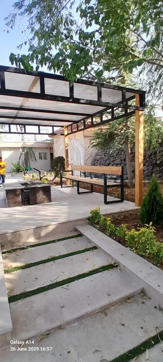 محوطه سازی مدرن سازه لوازم پارکی الاچیق وروشنایی|خدمات پیشه و مهارت|سرخرود, |دیوار