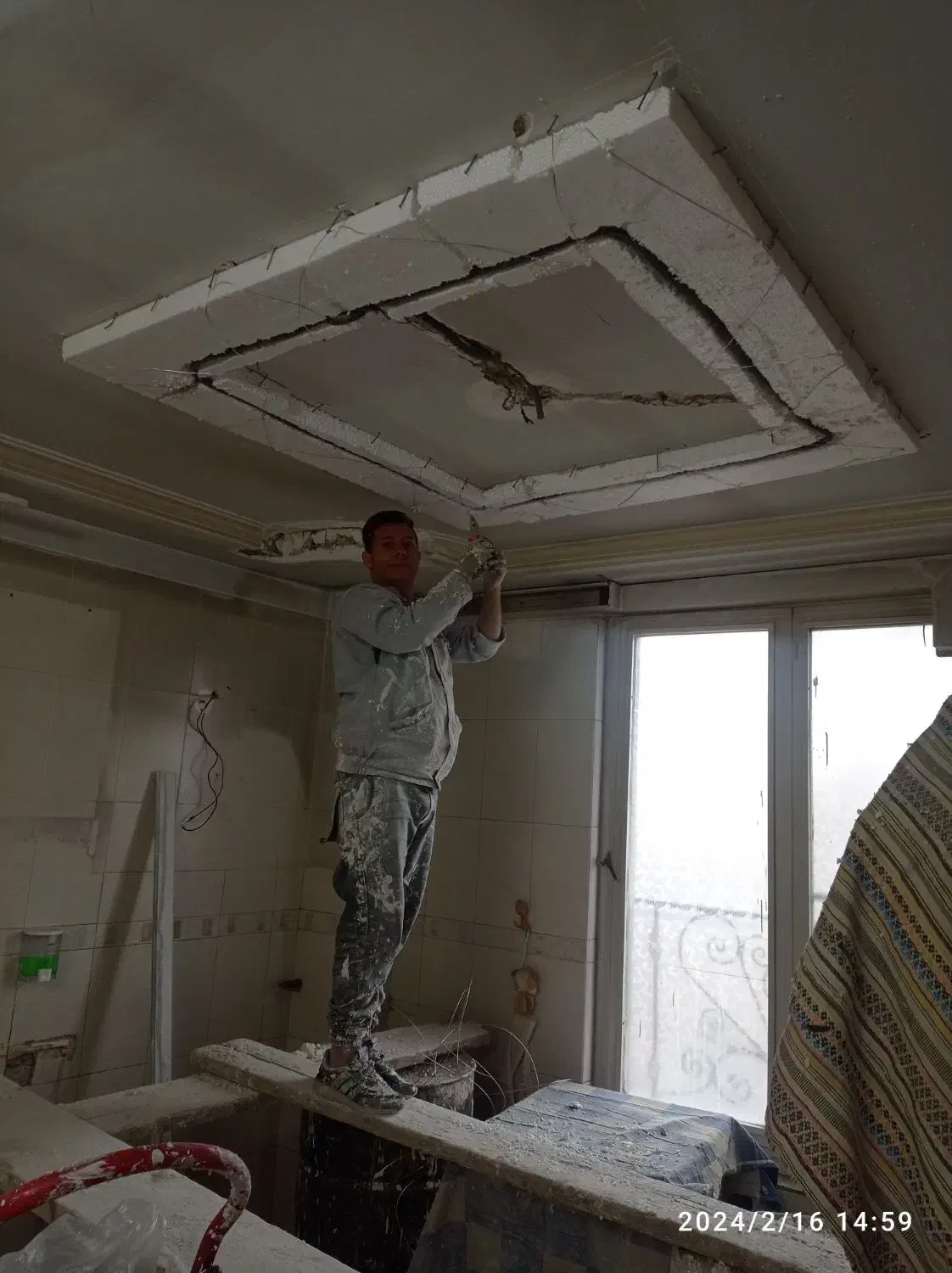 گچکاری خورده کاری حتی یک متر|خدمات پیشه و مهارت|تهران, نیروی هوایی (پیروزی)|دیوار