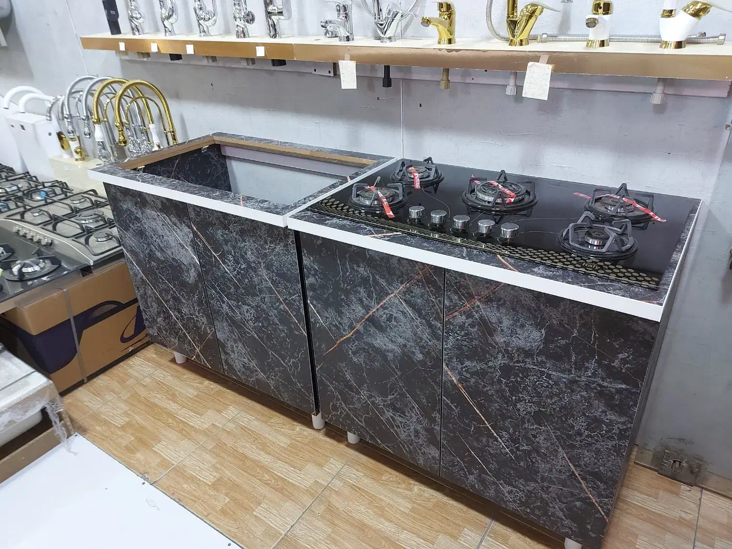 کابینت زیر گازی تمام ام دی اف با برش رایگان|مصالح و تجهیزات ساختمان|کرج, حیدرآباد|دیوار