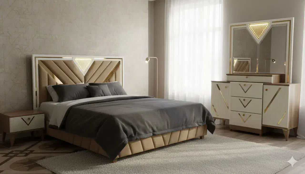 سرویس تخت خواب مدل V|تخت و سرویس خواب|خمینی‌شهر, |دیوار