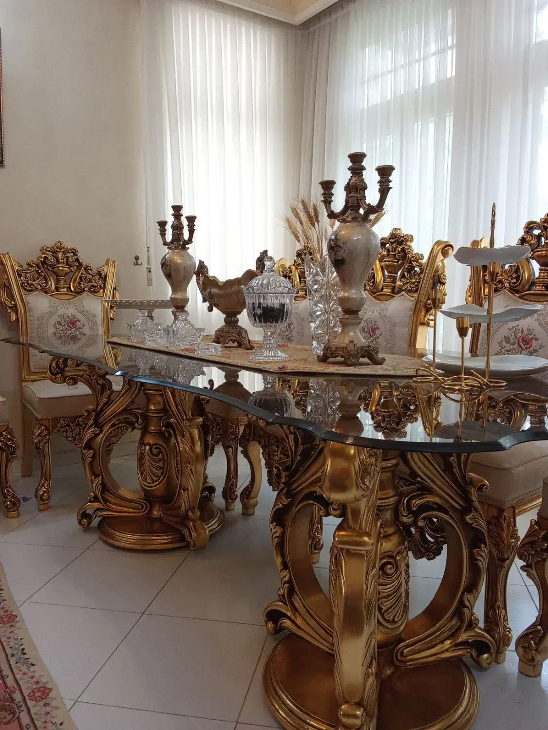 مبلمان استیل سلطنتی سفارشی جام مصری|مبلمان خانگی و میز عسلی|مشهد, گوهرشاد|دیوار