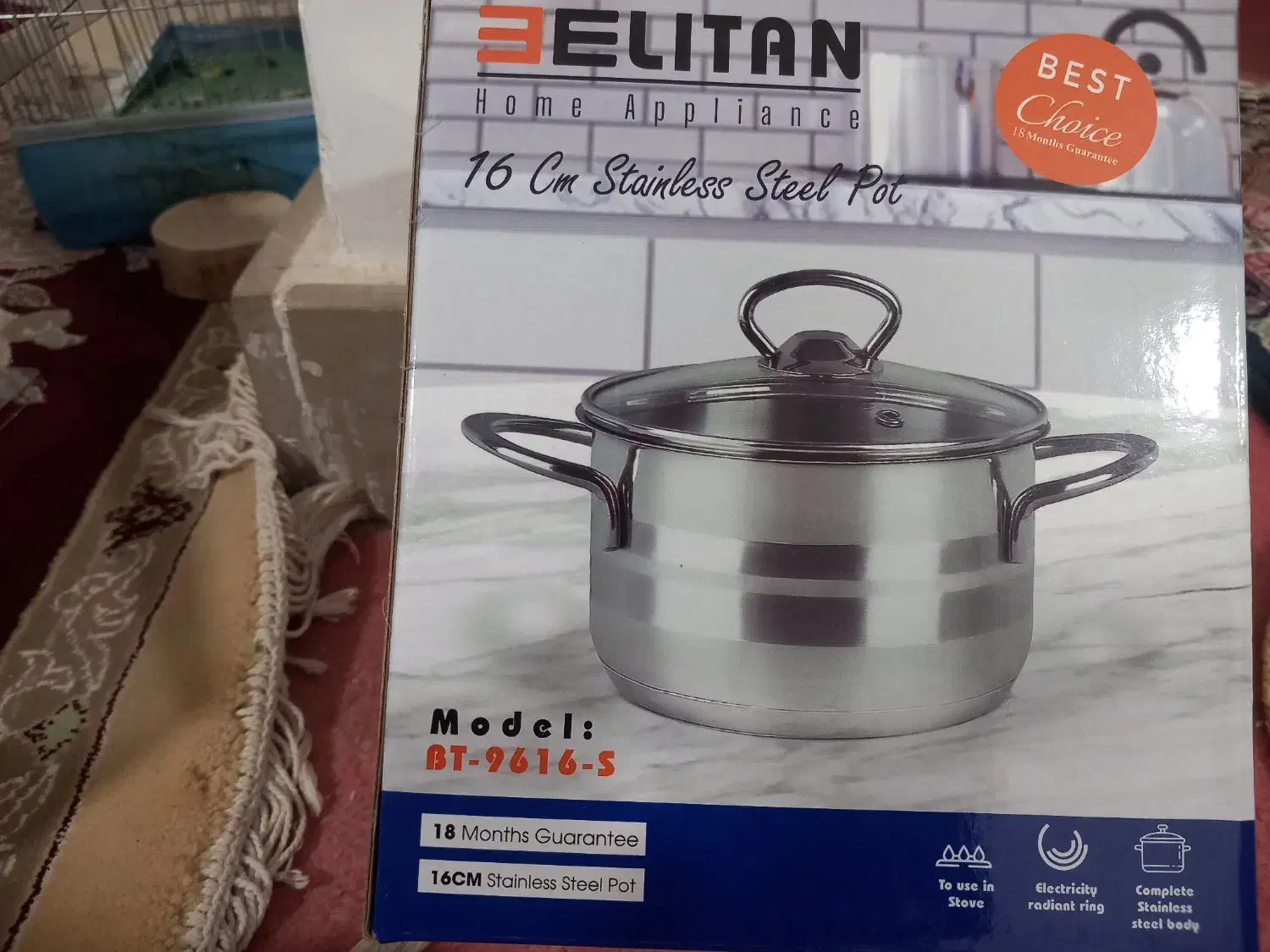 ست قابله 12 دوازده پارچه استیل اصل جنس خارجی|ظروف پختوپز|بم, |دیوار