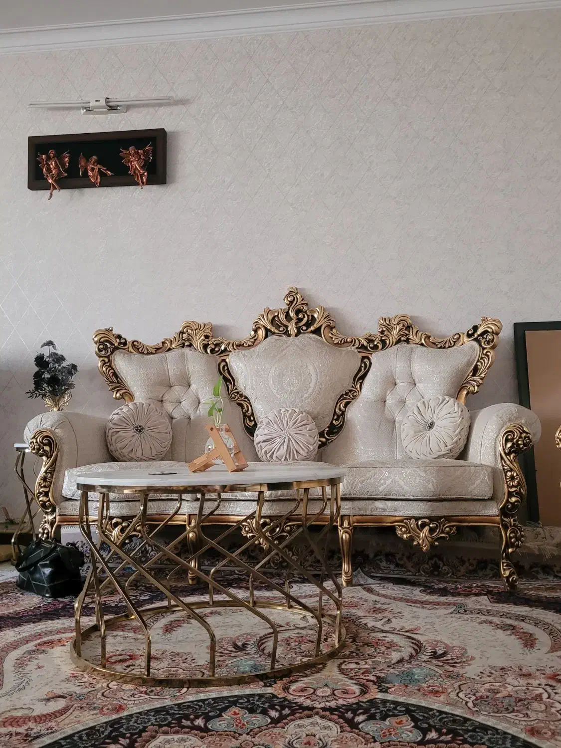 مبل استیل سلطنتی|مبلمان خانگی و میز عسلی|نسیم‌شهر, |دیوار