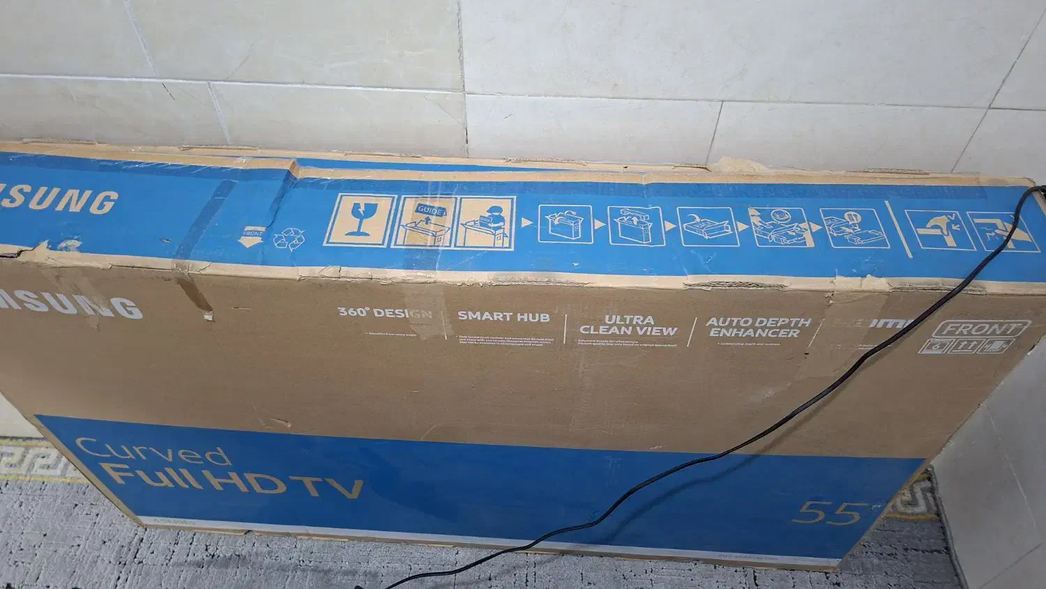 تلوزیون سامسونگ 55 اینچ منحنی|تلویزیون و پروژکتور|قم, علی آباد|دیوار
